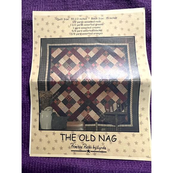 quilt pattern the old Nag 55 1/2 in - Picture 1 of 4